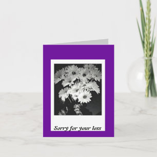 Sorry voor je verlies kaart