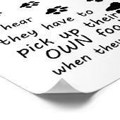 "Sorry voor mensen zonder honden - Poster (Hoek)