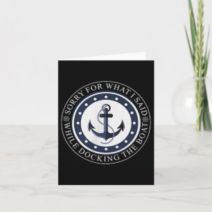 Sorry voor wat ik zei toen ik de boot aandeed kaart