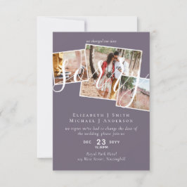 SORRY! Wedding-uitstel verandering van datum FOTO