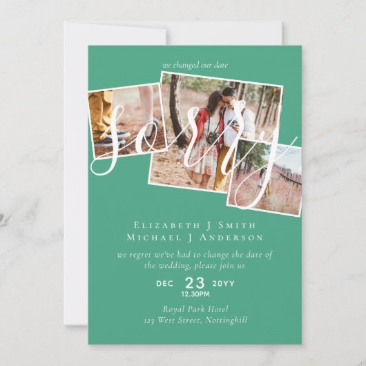 SORRY! Wedding-uitstel verandering van datum FOTO (Voorkant)