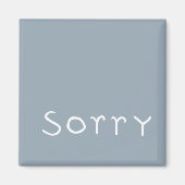 sorry witte magneet (Voorkant)