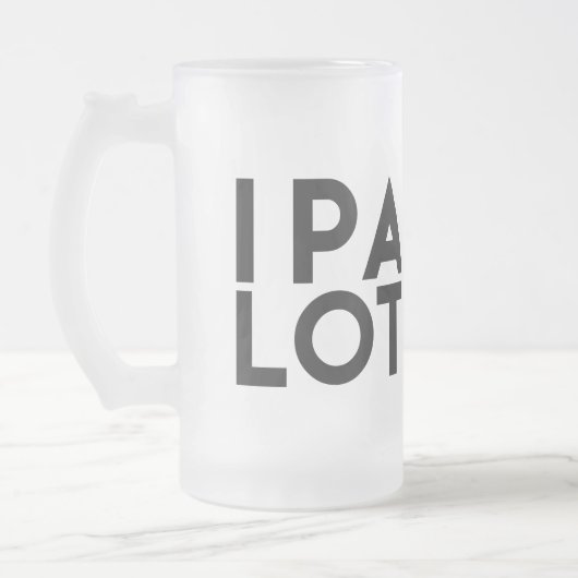 SORT D'IPA. JE FAIS PIPI BEAUCOUP, TASSE GIVRÉE (Gauche)