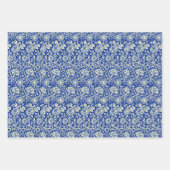 Sorta Blue Calico en strepen Inpakpapier Vel (Voorkant)