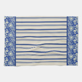 Sorta Blue Calico Stripe (keukenhanddoek) Theedoek (Horizontaal)