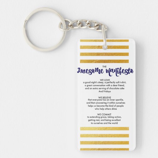 Sorta Geweldige Manifesto Sleutelhanger (Voorkant)