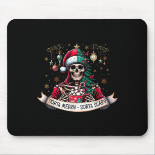 Sorta Merry Sorta Y Skeleton Warme Chocolade Kerst Muismat