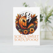Sorta Sweet Sorta Spooky Bedankkaart (Staand voorkant)