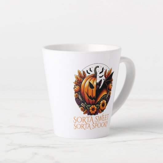 Sorta Sweet Sorta Spooky Latte Mok (Rechterhoek)