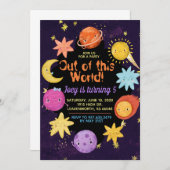 Sortez de cette invitation mondiale en dehors de l (Devant / Derrière)