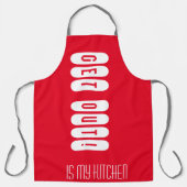 Sortez de mon tablier rouge de cuisine (Recto)