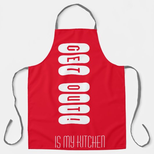 Sortez de mon tablier rouge de cuisine (Recto)