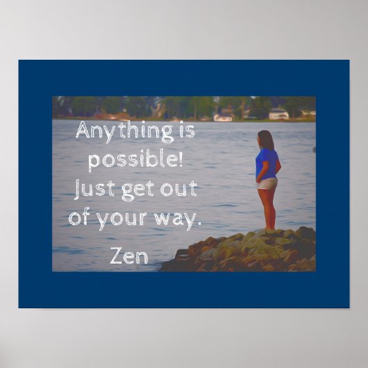 Sortez de votre chemin — Impression d'art zen -dev (Devant)