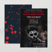 Sortez de votre cri Invitation de la fête d'Hallow (Devant / Derrière)