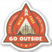 Sortez du sticker de vinyle personnalisé (Devant)