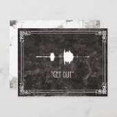 Sortez ! Invitation EVP Postcard Halloween (Devant / Derrière)