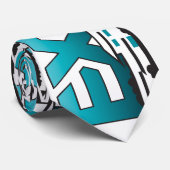 Sortez la cravate turquoise d'objet immobilier (Roulé)