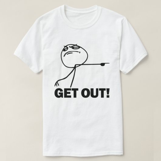 Sortez ! T-shirt de Meme (Design devant)