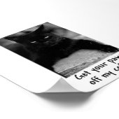 Sortez Vos Pâtes De Mon Café ! Poster drôle de cha (Coin)