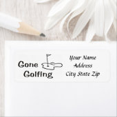 **SORTIE DE GOLFING** ÉTIQUETTES DE ADRESSE MIGNON (En situation)