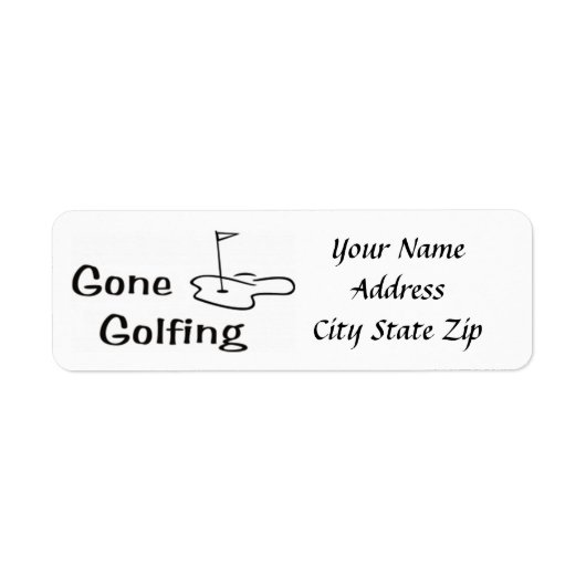 **SORTIE DE GOLFING** ÉTIQUETTES DE ADRESSE MIGNON (Devant)