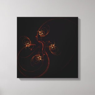 Sortie de l'art Abstrait sombre toile quadruple im