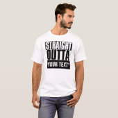SORTIE DROITE DU T-SHIRT "VOTRE TEXTE" (Devant entier)