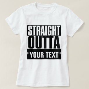 SORTIE DROITE DU T-SHIRT "VOTRE TEXTE"