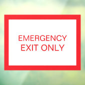 Sortie uniquement - Autocollant de sécurité pour f (Feuille 3)