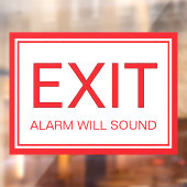 Sortie uniquement - Autocollant pour fenêtre de sé (Feuille 2)