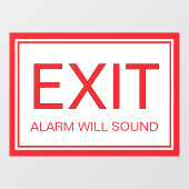 Sortie uniquement - Autocollant pour fenêtre de sé (Feuille)