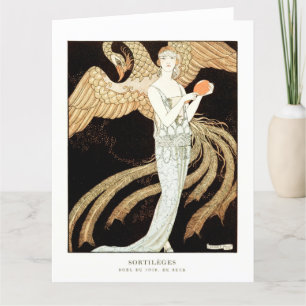 Sortilèges: Evening jurk van George Barbier Bedankkaart