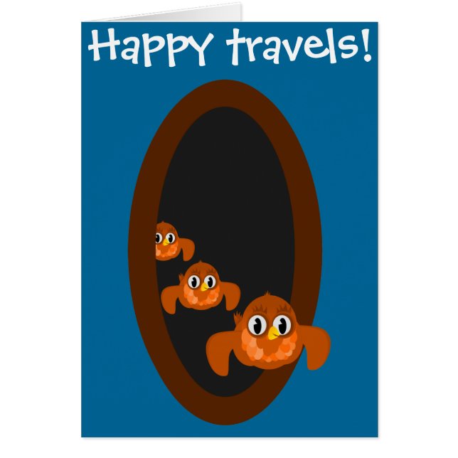 Sortir de la carte HEUREUX VOYAGES bleu (Devant)