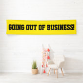 Sortir de l'entreprise simple bannière noire (En situation)