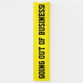 Sortir de l'entreprise simple bannière noire (Vertical)