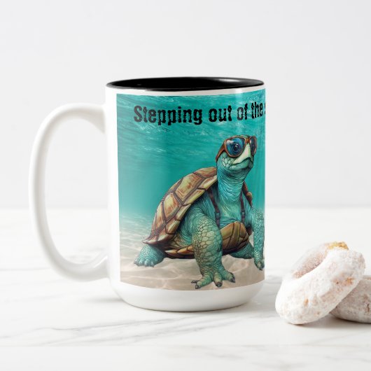 Sortir de ma coquille Tourette's Mug (Avec donut)