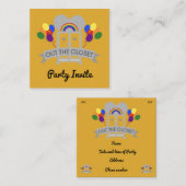 Sortir Gay Party Fête Invitation (Devant / Derrière)