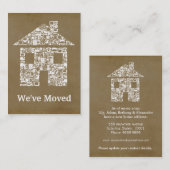 Sortir le changement d'adresse des cartes de (Devant / Derrière)