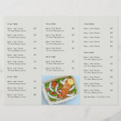 Sortir | Menu photo du logo gris du restaurant (Dos)