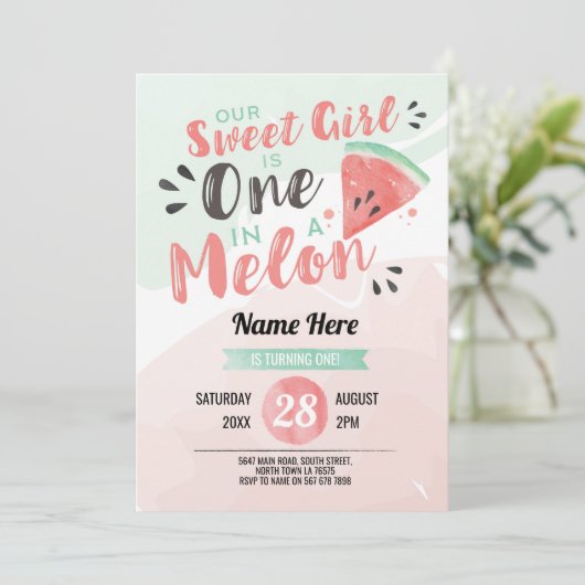 Sortir Sweet Girl One 1st Melon Premier Invitation (Debout devant)