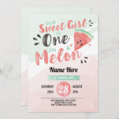 Sortir Sweet Girl One 1st Melon Premier Invitation (Devant / Derrière)