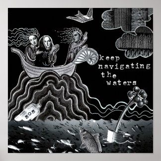 SOS blijft Navigeren in de wateren Poster
