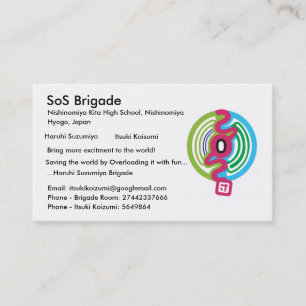 SOS Brigade-Visitekaartjes Visitekaartje