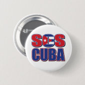 SOS-CUBA RONDE BUTTON 5,7 CM (Voorkant /achterkant)