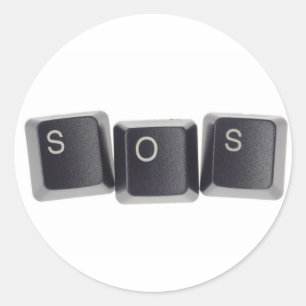 SOS RONDE STICKER