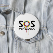 SOS Venezuela Ronde Button 4,0 Cm (In situ)