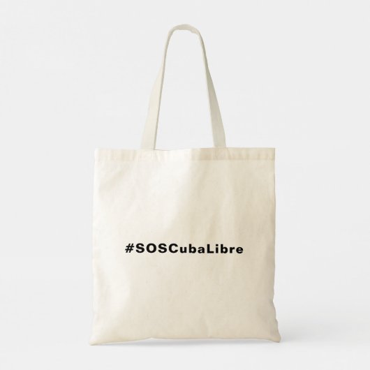 #SOSCubaLibre, SOS Cuba Libre Tote Bag (Achterkant)