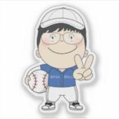sosoHoney baseball Sticker (Voorkant)