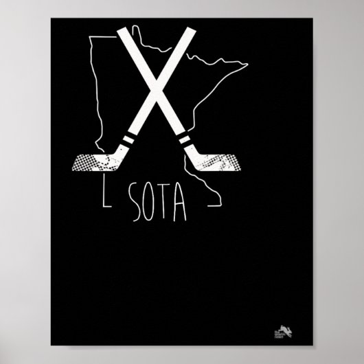 Sota Minnesota Hockey Poster (Voorkant)