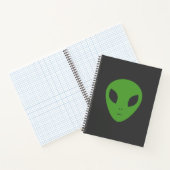 Soucoupe volante et Carnet Alien vert (Intérieur)